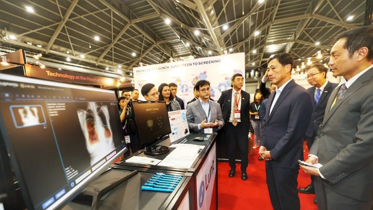 Health Minister Ong Ye Kung at the opening ceremony of the 22nd Singapore Health & Biomedical Congress at the Singapore Expo