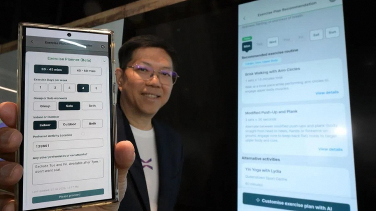 Personalised exercise plans on Healthier SG for 270,000 users through AI